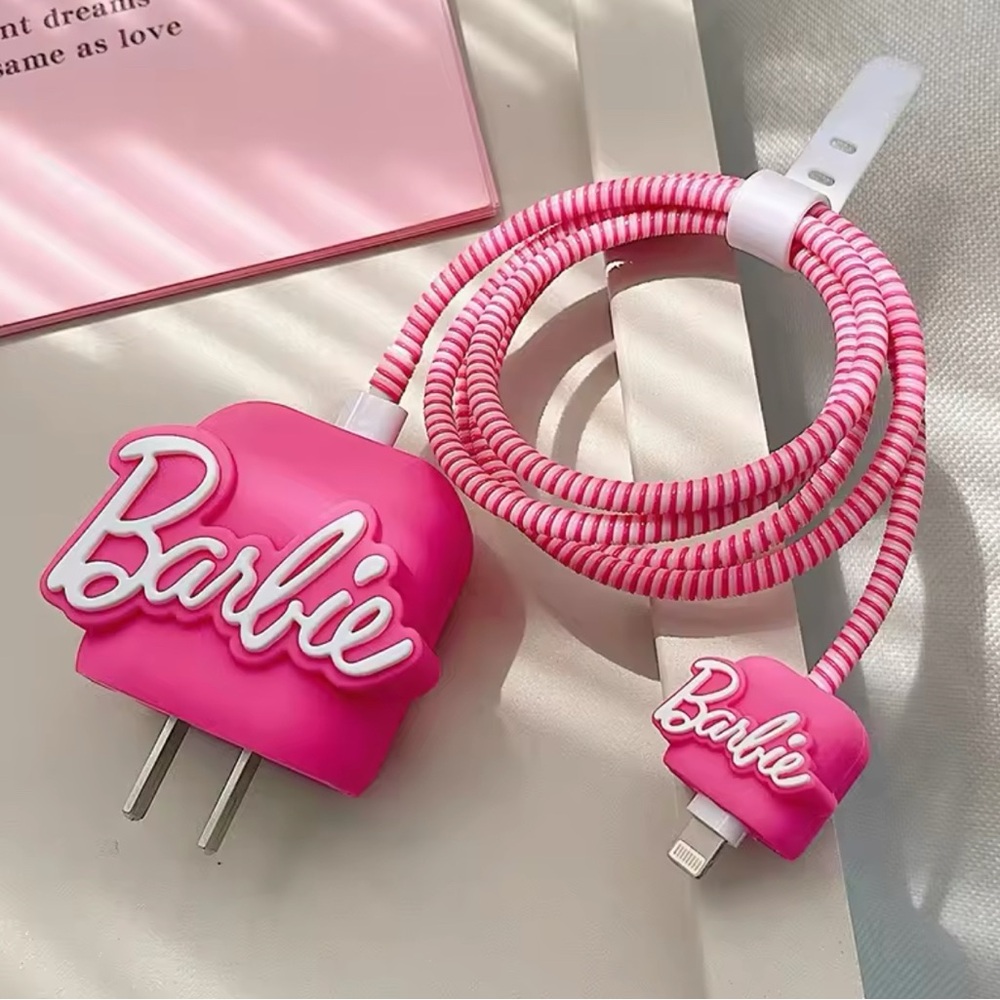 Pink Barbie Charger Cable
